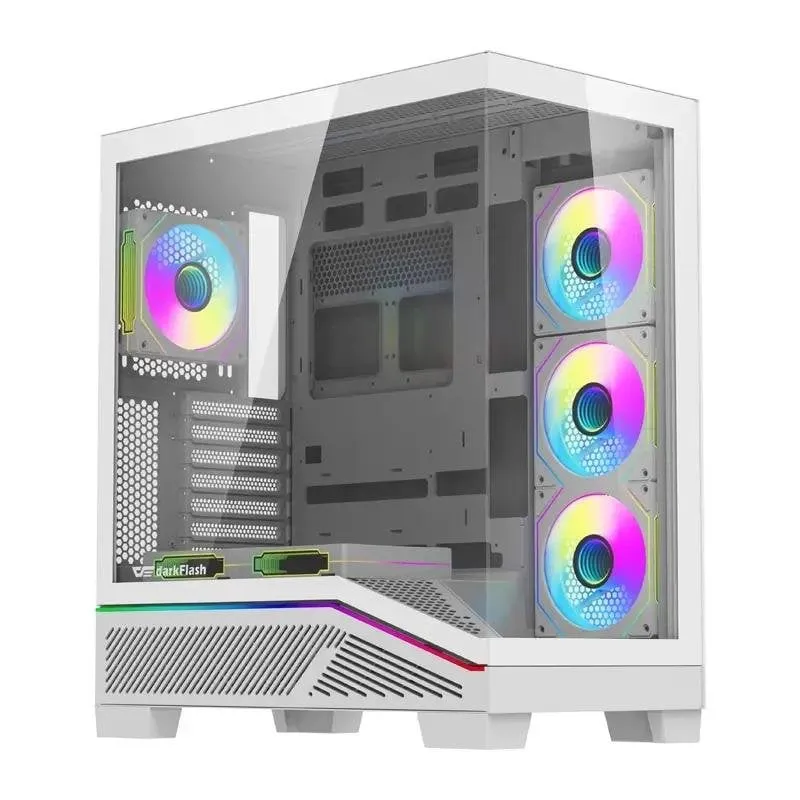 Case PC DarkFlash K430 ATX con 6 ventole bianche - immagine 1