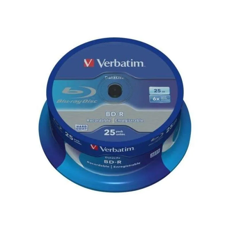Dischi Verbatim BD-R 25 GB 6x Eje - immagine 1