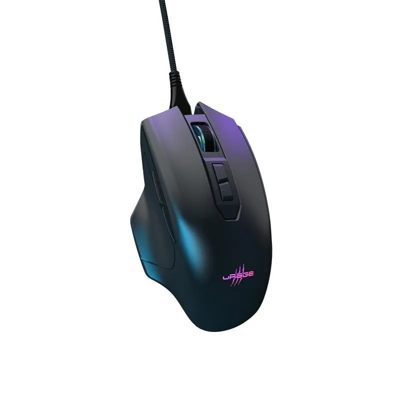 Mouse uRage Reaper 410 USB-A 12000 DPI nero 7 pulsanti - immagine 1