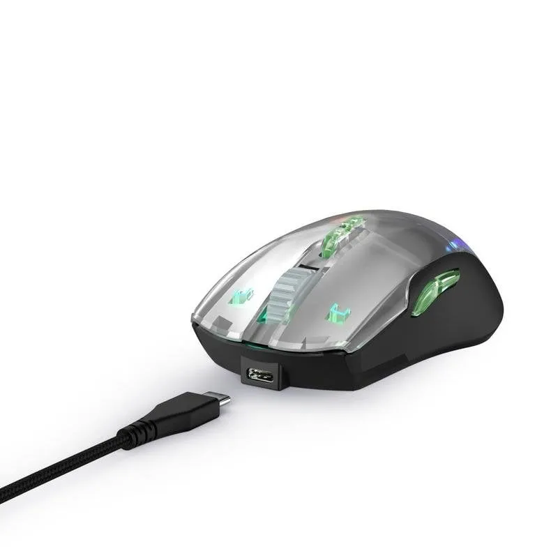 Mouse uRage Reaper 515 USB-A 12000 DPI nero, 9 tasti e illuminazione - immagine 1