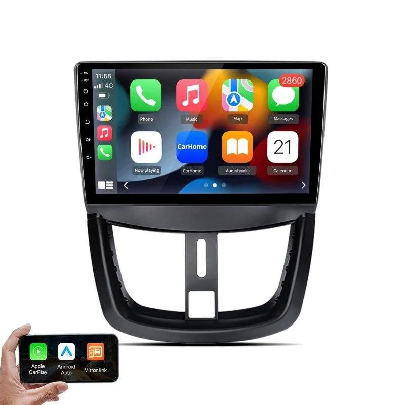 Autoradio JunSun Peugeot 207 CC Android Auto CarPlay Touch HD 9 pollici Navigazione GPS - immagine 1
