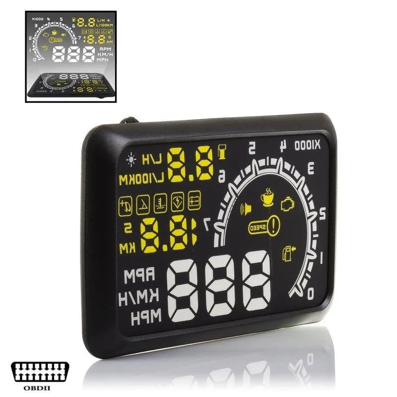 Head Up Display Dam Electronics Proiettore Parabrezza Informazioni Guida - immagine 1