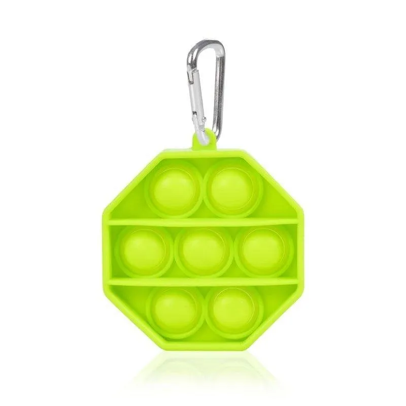 Giocattolo Mini Bubble Pop It Dam Electronics Ottagono Con Gancio - immagine 1