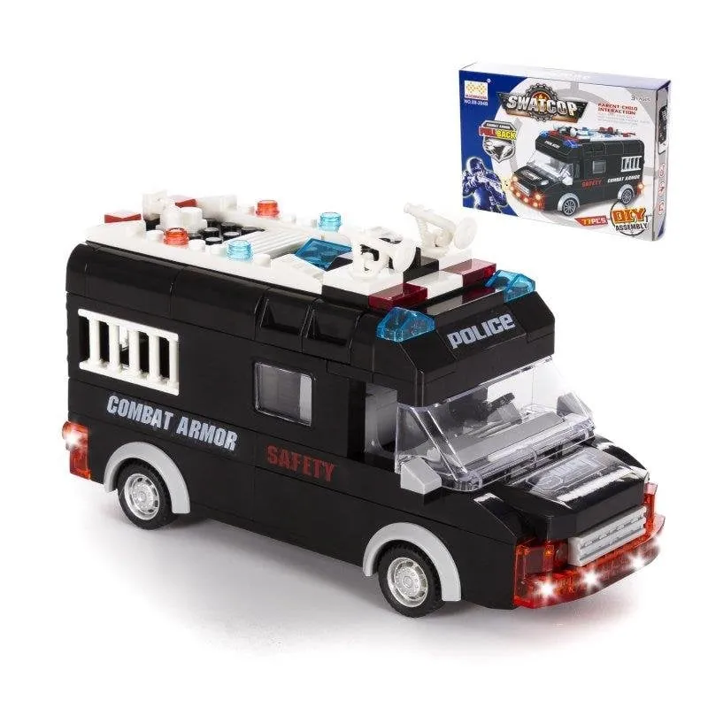 Furgone polizia SWAT Dam Electronics 77 pezzi - immagine 1