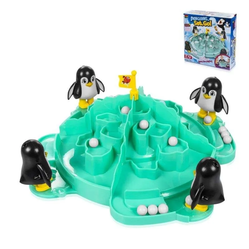 Giochi da tavolo Dam Electronics Pinguins Lance-Boules di Neve 2-4 giocatori - immagine 1