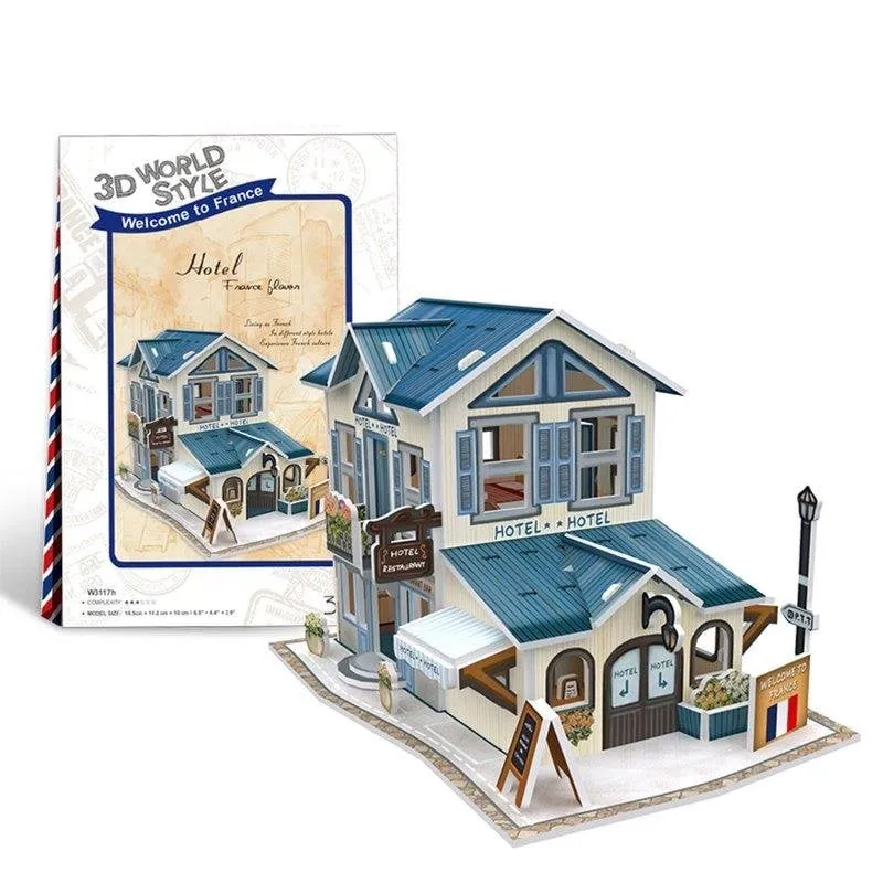 Puzzle 3D Dam Electronics World Style Hotel Francia - immagine 1
