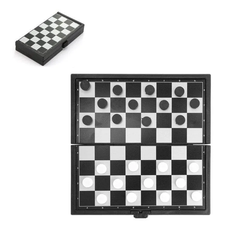 Gioco da tavolo Dam Electronics Diamond Damas Pieghevole Superficie metallica - immagine 1