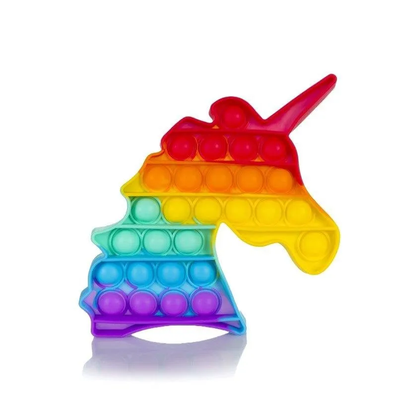 Giocattolo sensoriale Bubble Pop It Dam Electronics Unicorno Multicolore - immagine 1