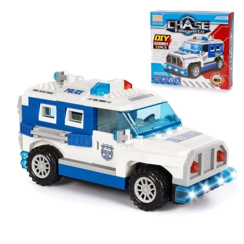 Veicolo d'assalto della polizia Dam Electronics 72 pezzi Luci Suoni - immagine 1