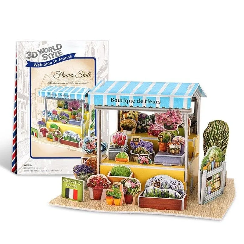 Puzzle 3D World Style Francia Portafiori Tradizionale Dam Electronics - immagine 1