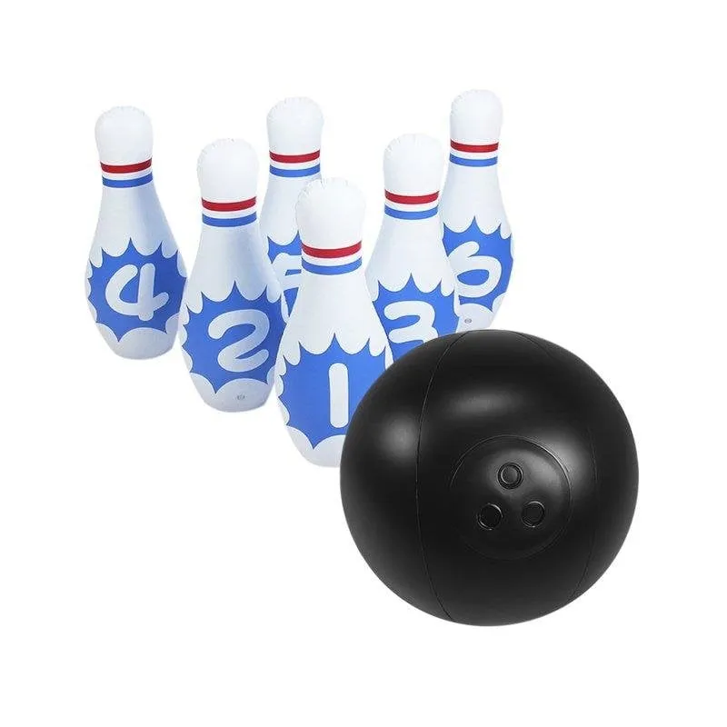 Giochi di Bowling gonfiabile Dam Electronics palla e 6 birilli - immagine 1