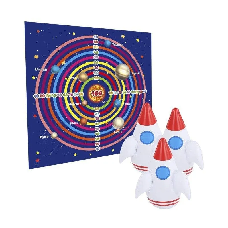 Gioco di mira Dam Electronics con bersaglio e 3 razzi gonfiabili - immagine 1