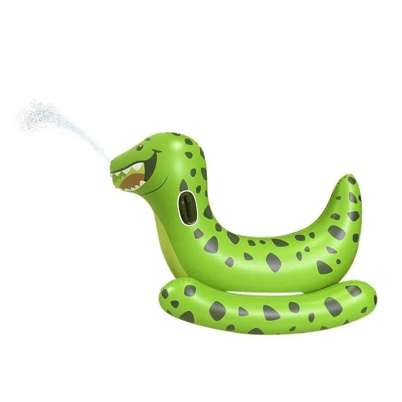 Poltrona galleggiante gonfiabile Dam Electronics dinosauro con spruzzo d'acqua - immagine 1