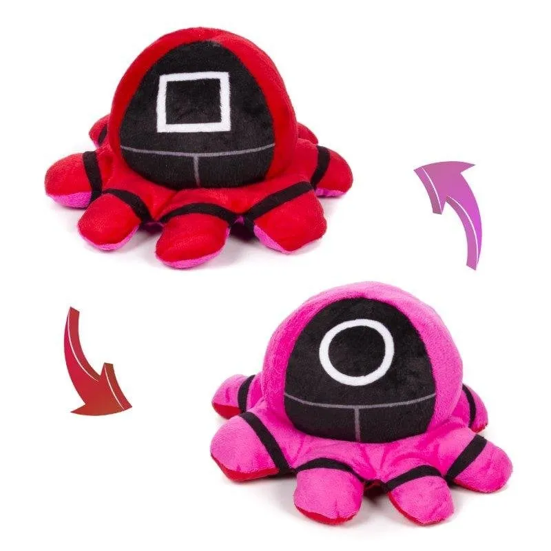 Peluche Dam Electronics Pau Squid 20 cm Reversibile Due Facce - immagine 1
