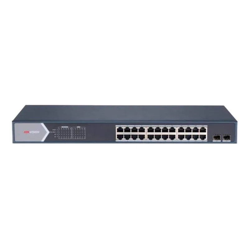 Switch Hikvision DS-3E1526P-SI 24 porte Gigabit PoE+ 370 W - immagine 1