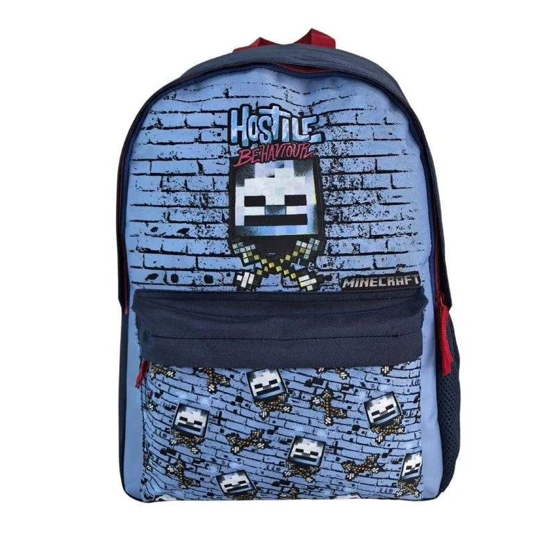 Zaino Minecraft Hostile Behaviour Imbottito Adattabile a Carrello - immagine 1