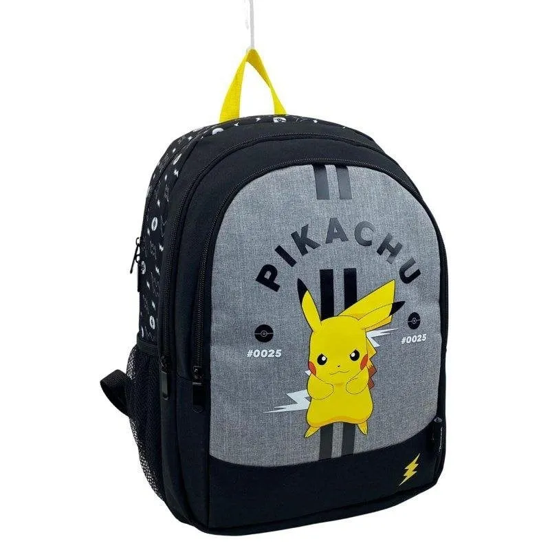 Zaino Dam Electronics Pokémon Pikachu, 2 scomparti, adattabile al trolley - immagine 1