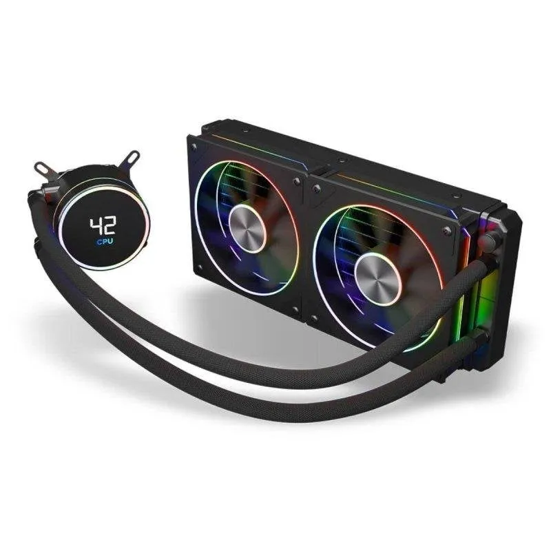 Raffreddamento a liquido Zolyd Hyperflow ARGB 240 mm 2 ventole USB - immagine 1