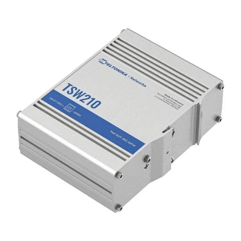 Switch Industriale Teltonika TSW210 8 RJ45 2 SFP IP30 - immagine 1