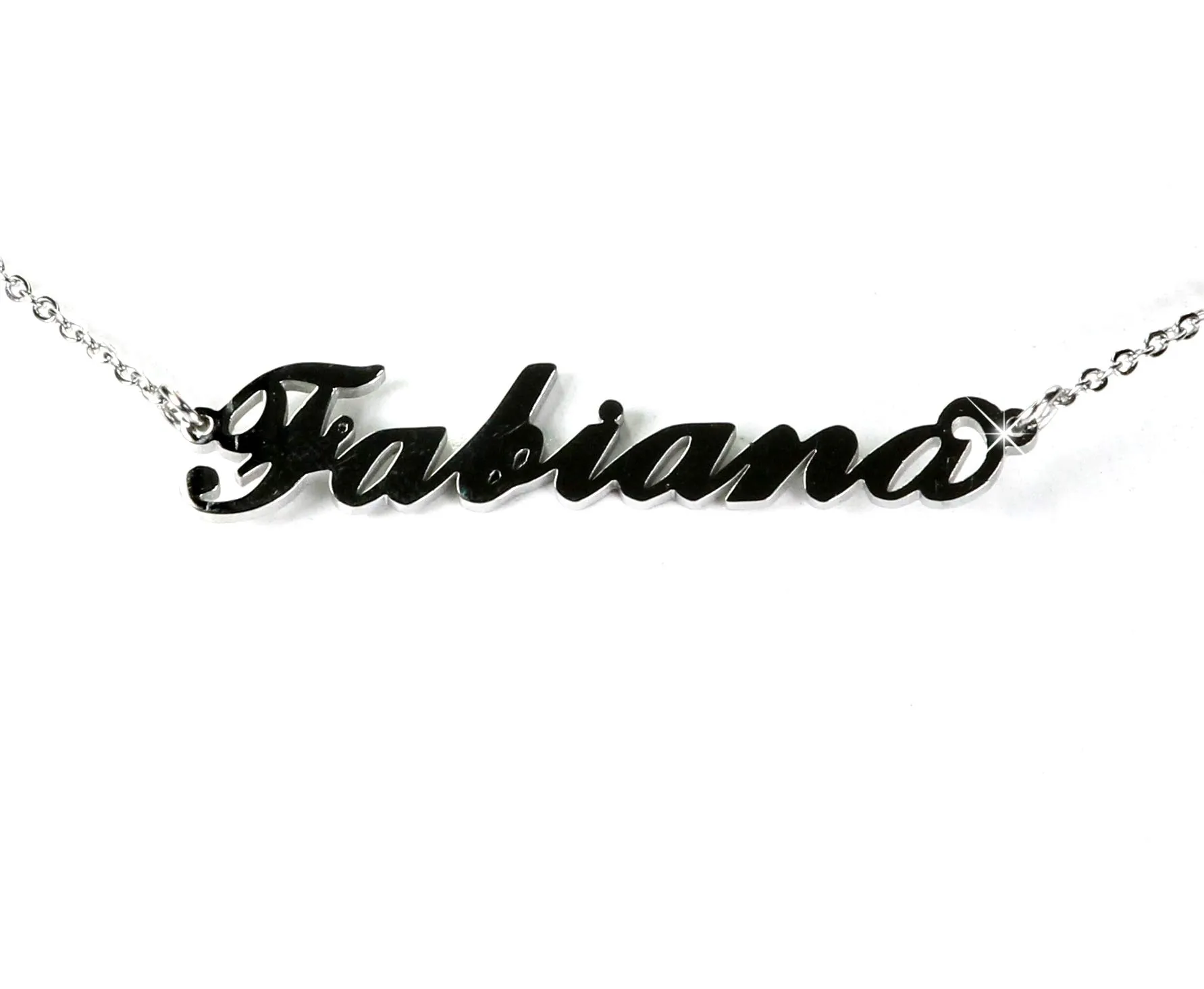 Flowers Collana Vari Nomi in Acciaio lucidissimo, Stile Carrie Bradshaw dal Cult Sex & The City per Essere Sempre al Top. Idea Regalo (Fabiana) - immagine 1