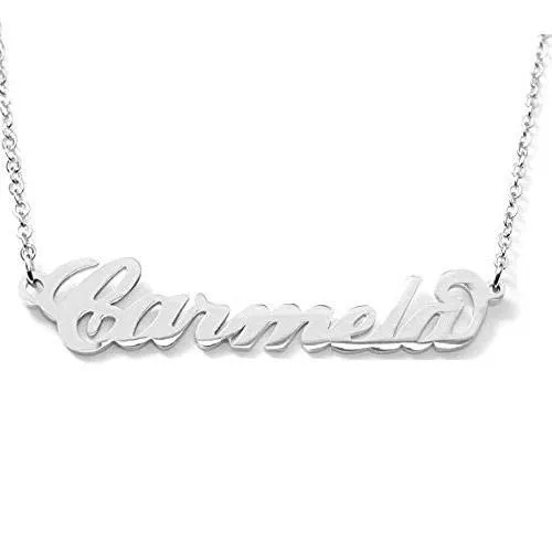 Flowers Collana Vari Nomi in Acciaio lucidissimo, Stile Carrie Bradshaw dal Cult Sex & The City per Essere Sempre al Top. Idea Regalo (Carmela) - immagine 1