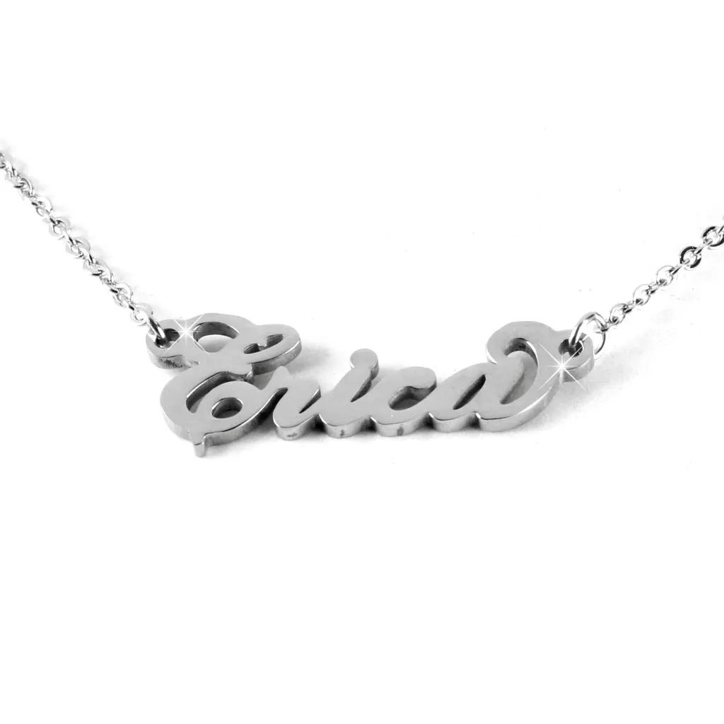 Flowers Collana Vari Nomi in Acciaio lucidissimo, Stile Carrie Bradshaw dal Cult Sex & The City per Essere Sempre al Top. Idea Regalo (Erica) - immagine 1