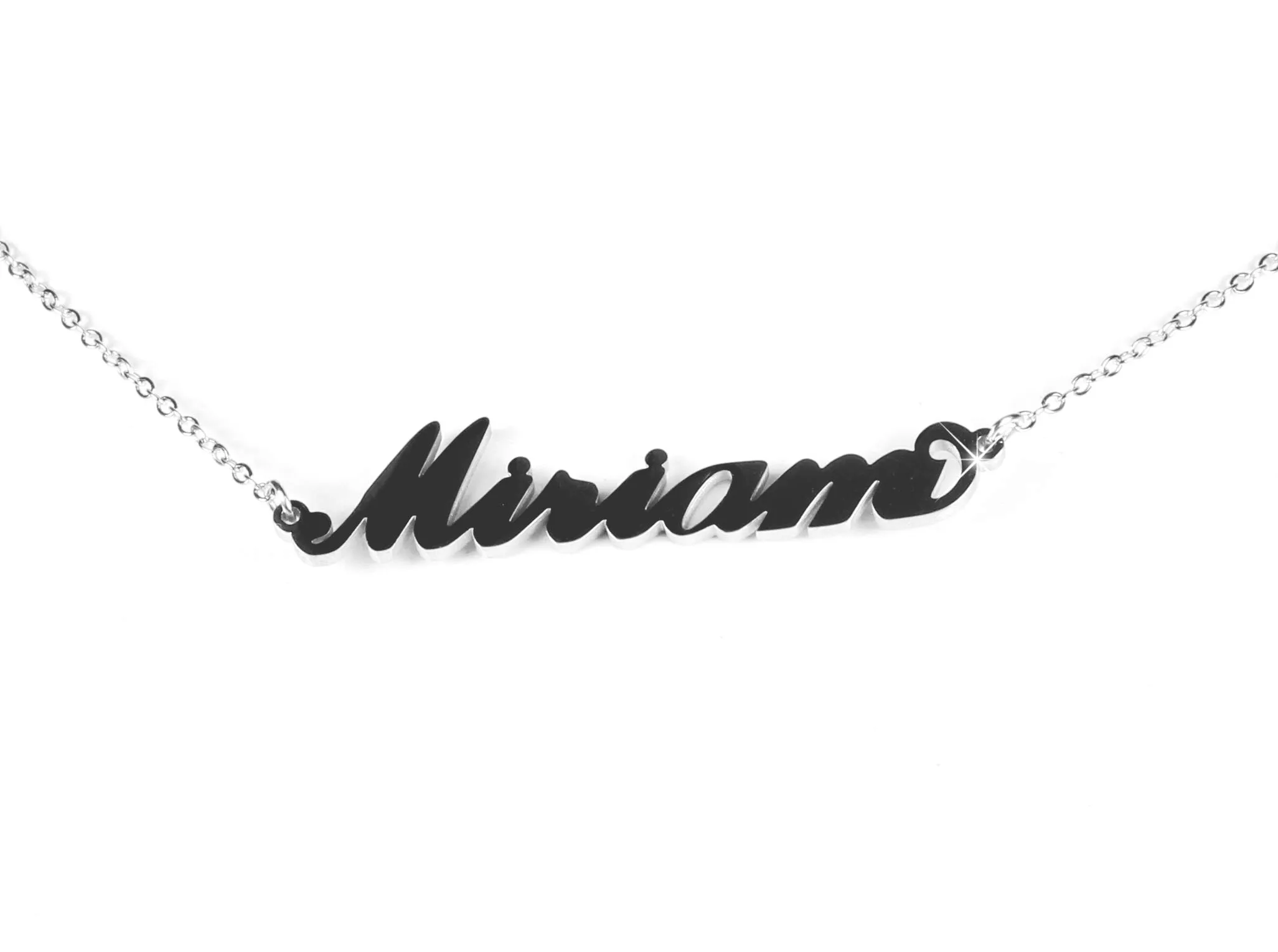 Flowers Collana Vari Nomi in Acciaio lucidissimo, Stile Carrie Bradshaw dal Cult Sex & The City per Essere Sempre al Top. Idea Regalo (Miriam) - immagine 1