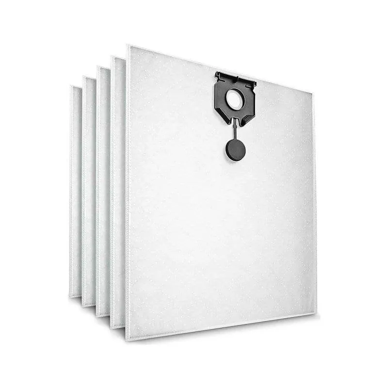 Sacco per aspiratore Kärcher 2.889-155.0 Tessuto bianco 5 pezzi - immagine 1