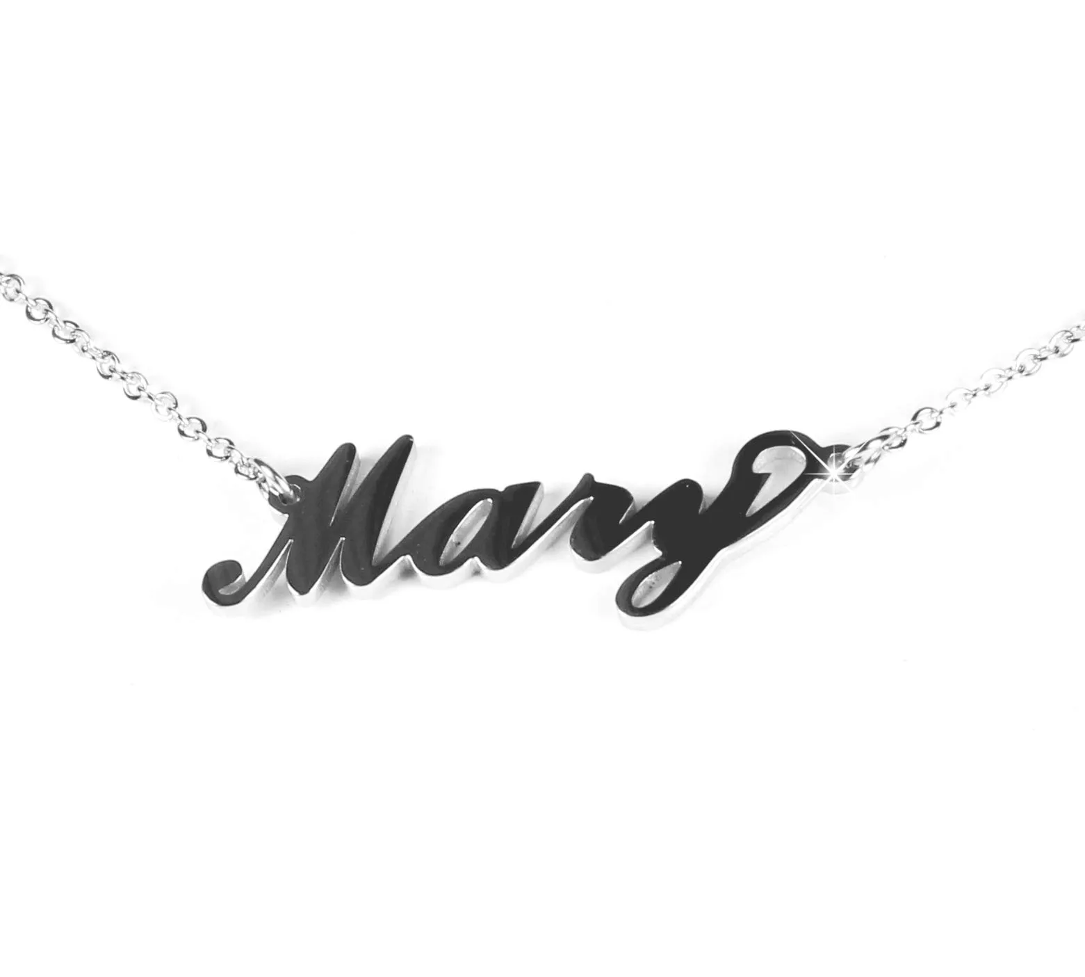 Flowers Collana Vari Nomi in Acciaio lucidissimo, Stile Carrie Bradshaw dal Cult Sex & The City per Essere Sempre al Top. Idea Regalo (Mary) - immagine 1