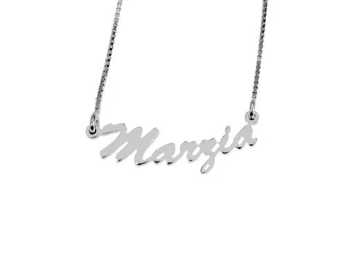 Flowers Collana Vari Nomi in Acciaio lucidissimo, Stile Carrie Bradshaw dal Cult Sex & The City per Essere Sempre al Top. Idea Regalo (Marzia) - immagine 1