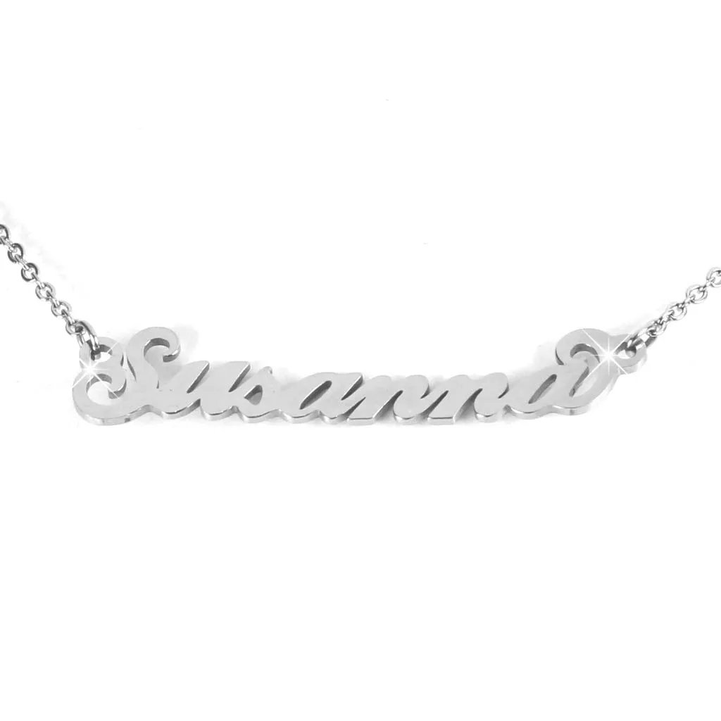 Flowers Collana Vari Nomi in Acciaio lucidissimo, Stile Carrie Bradshaw dal Cult Sex & The City per Essere Sempre al Top. Idea Regalo (Susanna) - immagine 1