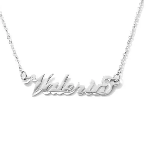 Flowers Collana Vari Nomi in Acciaio lucidissimo, Stile Carrie Bradshaw dal Cult Sex & The City per Essere Sempre al Top. Idea Regalo (Valeria) - immagine 1