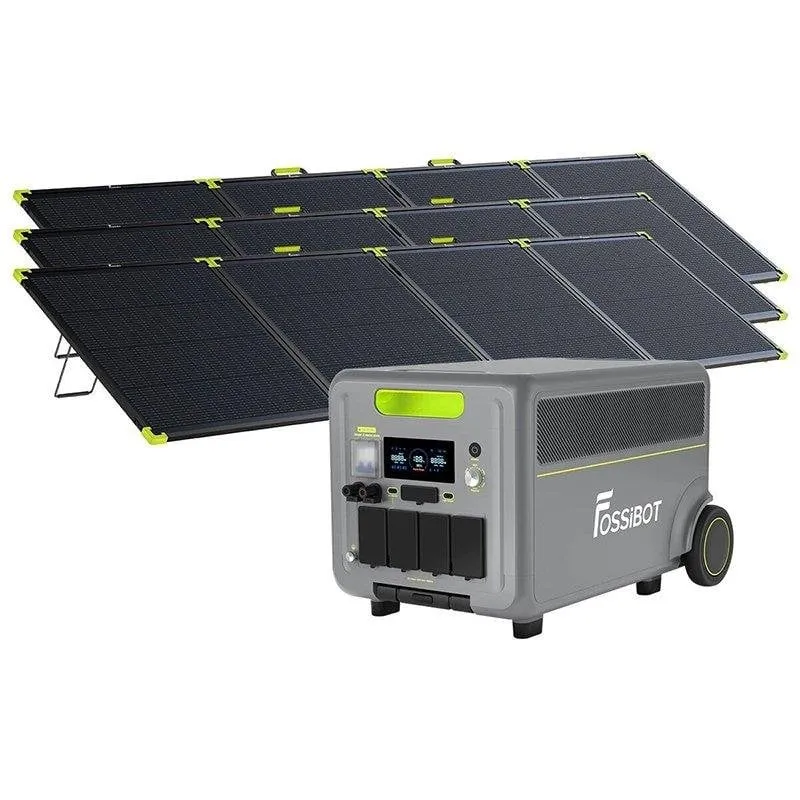 Stazione energia FOSSiBOT F7200 5222 Wh 7200 W LiFePO4 + T202 + 3 SP400PRO - immagine 1