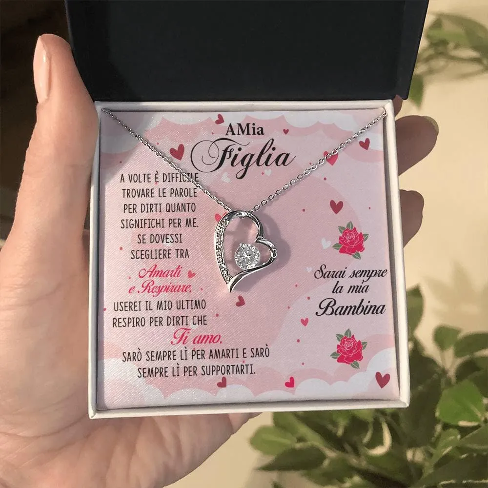 NONNA PROFESSIONISTA Collana Donna Figlia Nipote Amore Finitura in Oro, Argento Idee Regali per lei Compleanno Natale - Cofanetto con DEDICA incluso (Finitura Oro Bianco 14k) - immagine 2