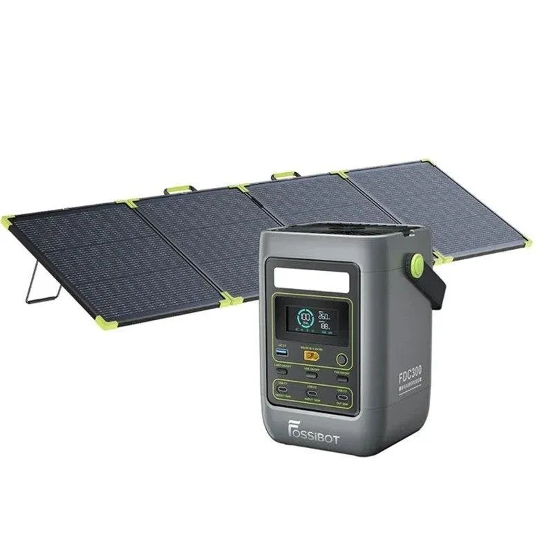 Stazione di energia FOSSiBOT FDC300 288Wh 4 USB LiFePO4 pannello 200W - immagine 1