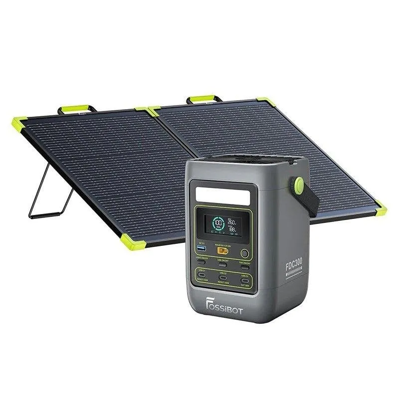 Stazione di energia FOSSiBOT FDC300 288Wh 300W LiFePO4 + SP100PRO 100W - immagine 1