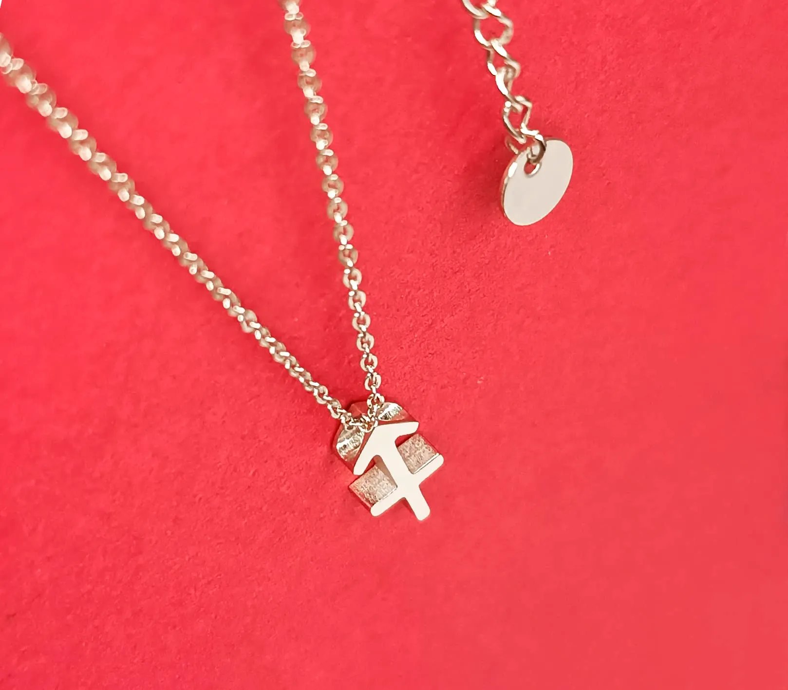 Only faith Collana del segno zodiacale in acciaio inossidabile, bella carta di significato del segno zodiacale, ciondolo oroscopo per le donne o l'uomo regalo. - immagine 3