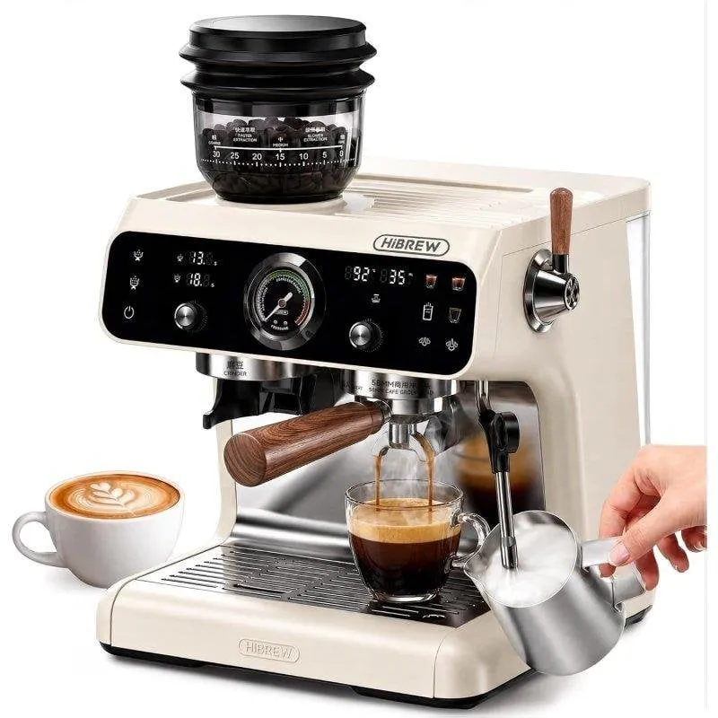 Caffettiera espresso semiautomatica HiBREW H7B 2,8 L 20 bar con macinacaffè - immagine 1