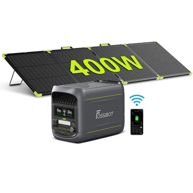 Stazione di energia Fossibot F1800 1024 Wh 1800 W LiFePO4 + pannello 400 W - immagine 1