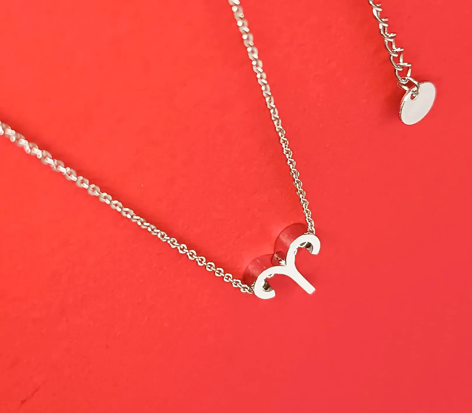 Only faith Collana del segno zodiacale in acciaio inossidabile, bella carta di significato del segno zodiacale, ciondolo oroscopo per le donne o l'uomo regalo. - immagine 2