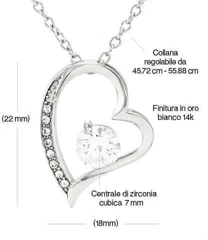 NONNA PROFESSIONISTA Collana Donna A mia Nuora Amore Finitura in Oro, Argento Idee Regali per lei Compleanno Natale Matrimonio - Cofanetto con DEDICA incluso (Argento - Nuora) - immagine 6
