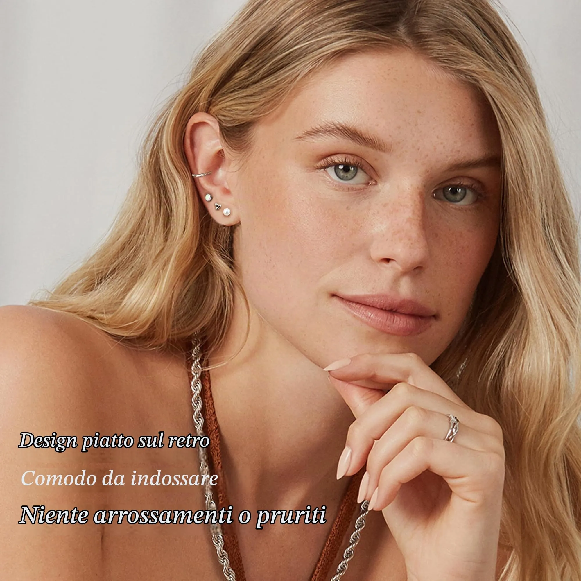 Diamday 21 Paia Orecchini acciaio inossidabile Donna Orecchini - immagine 2