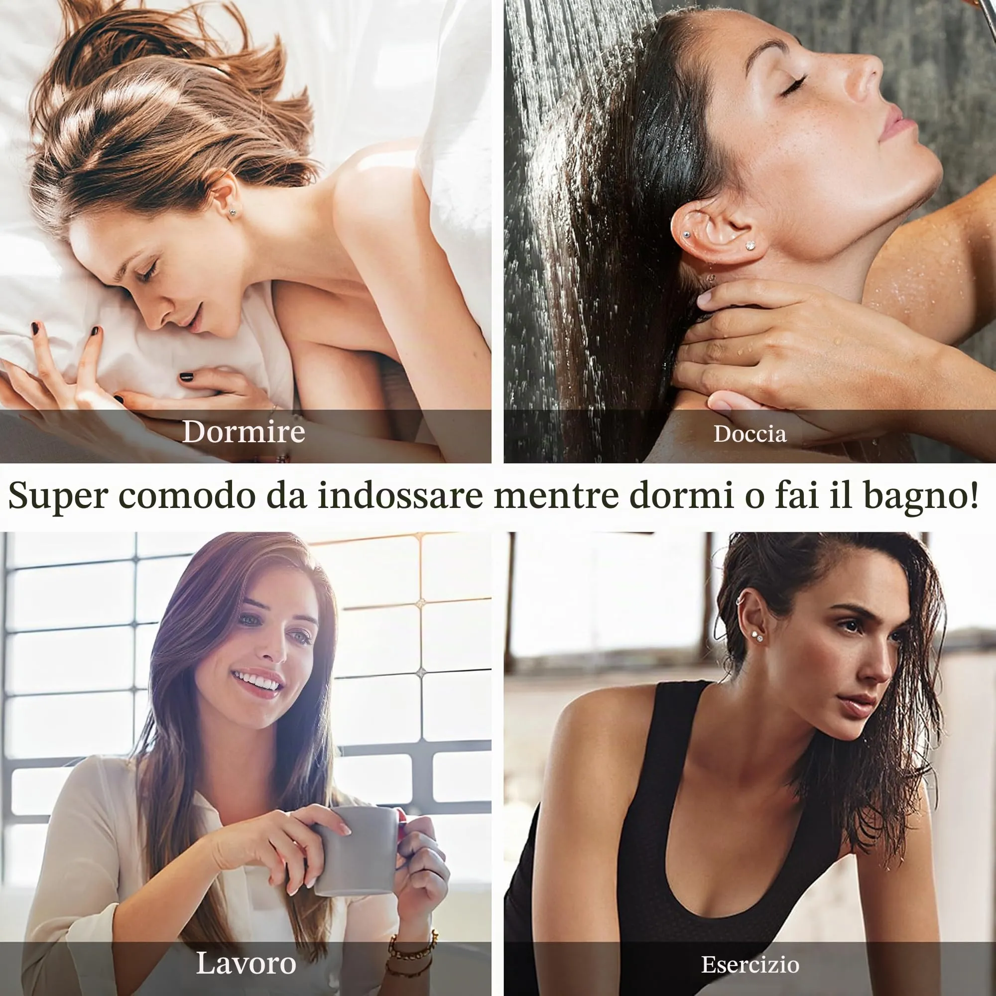 Diamday 21 Paia Orecchini acciaio inossidabile Donna Orecchini - immagine 6
