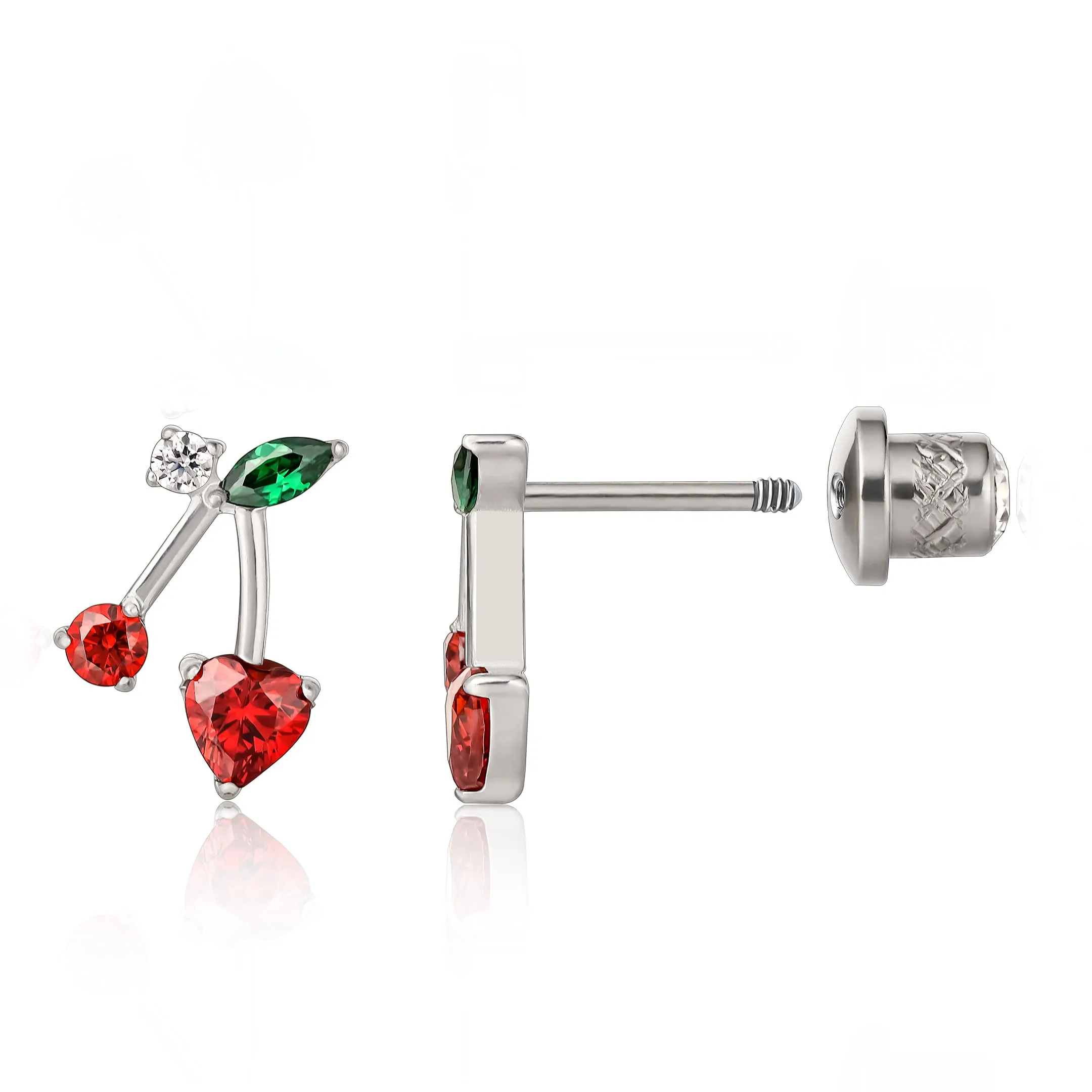 Limerencia Orecchini in Titanio Medico orecchino G23 Anallergici Stud per Orecchie Sensibili - immagine 1