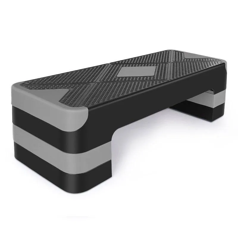 Step fitness Welltin regolabile 3 livelli 250 kg grigio - immagine 1