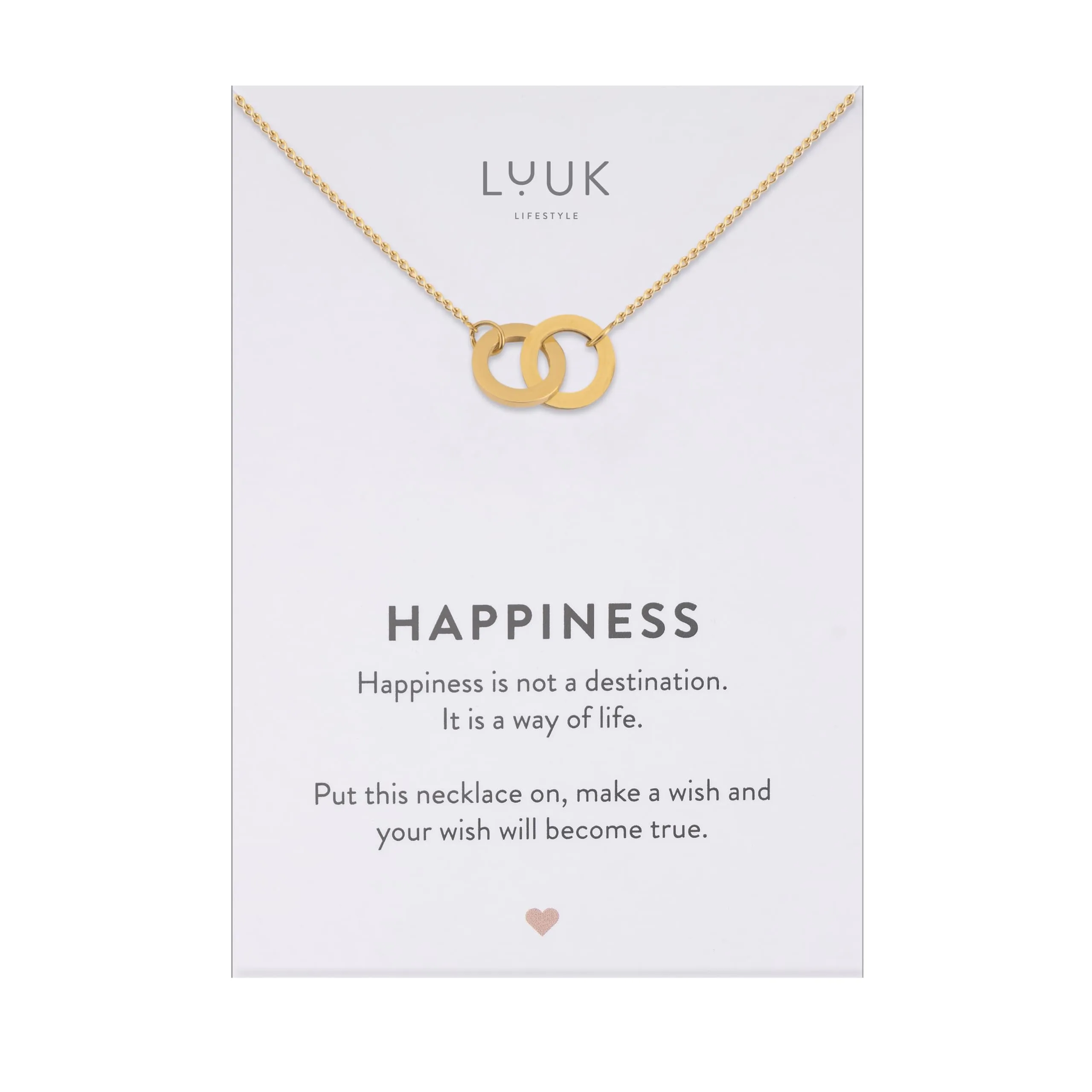 LUUK LIFESTYLE Collana con Ciondolo Infinito, Oro, 50cm - immagine 1
