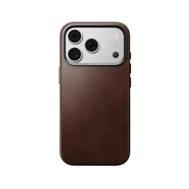 Cover Nomad Horween in pelle marrone MagSafe per iPhone 18 Pro - immagine 1