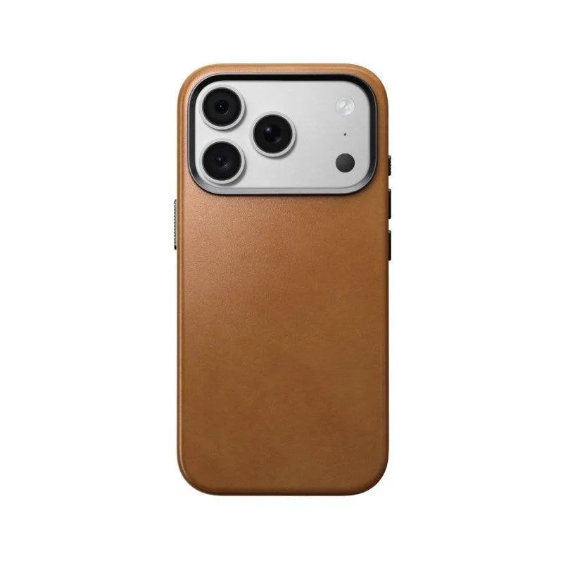 Cover Nomad Traditional Camino in pelle English Tan MagSafe Qi2 per iPhone 18 Pro - immagine 1
