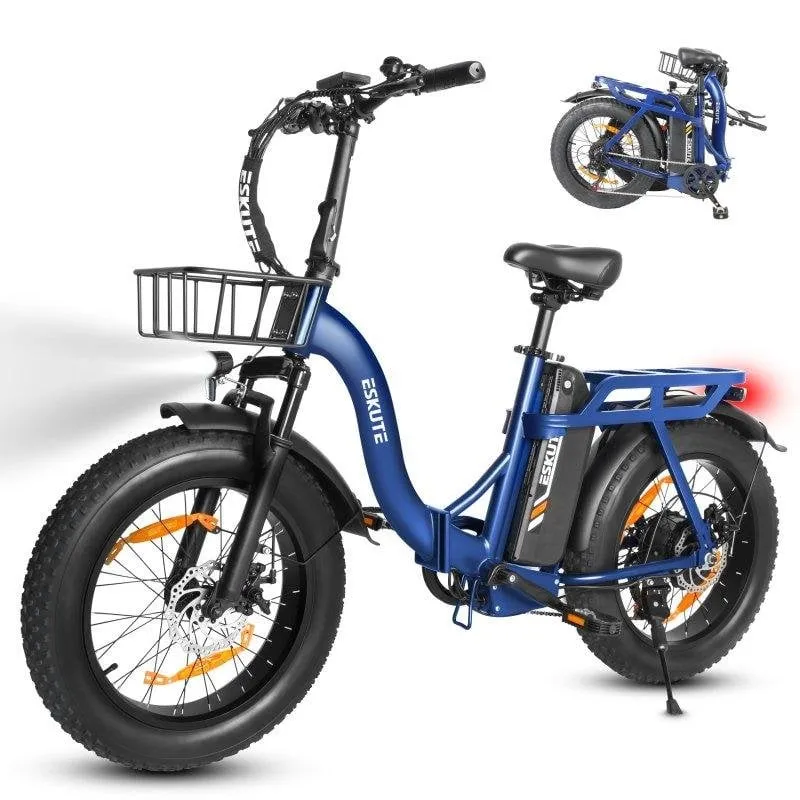 Bicicletta Elettrica Eskute D202 Batteria 48V 20,8Ah 250W Pneumatici larghi - immagine 1