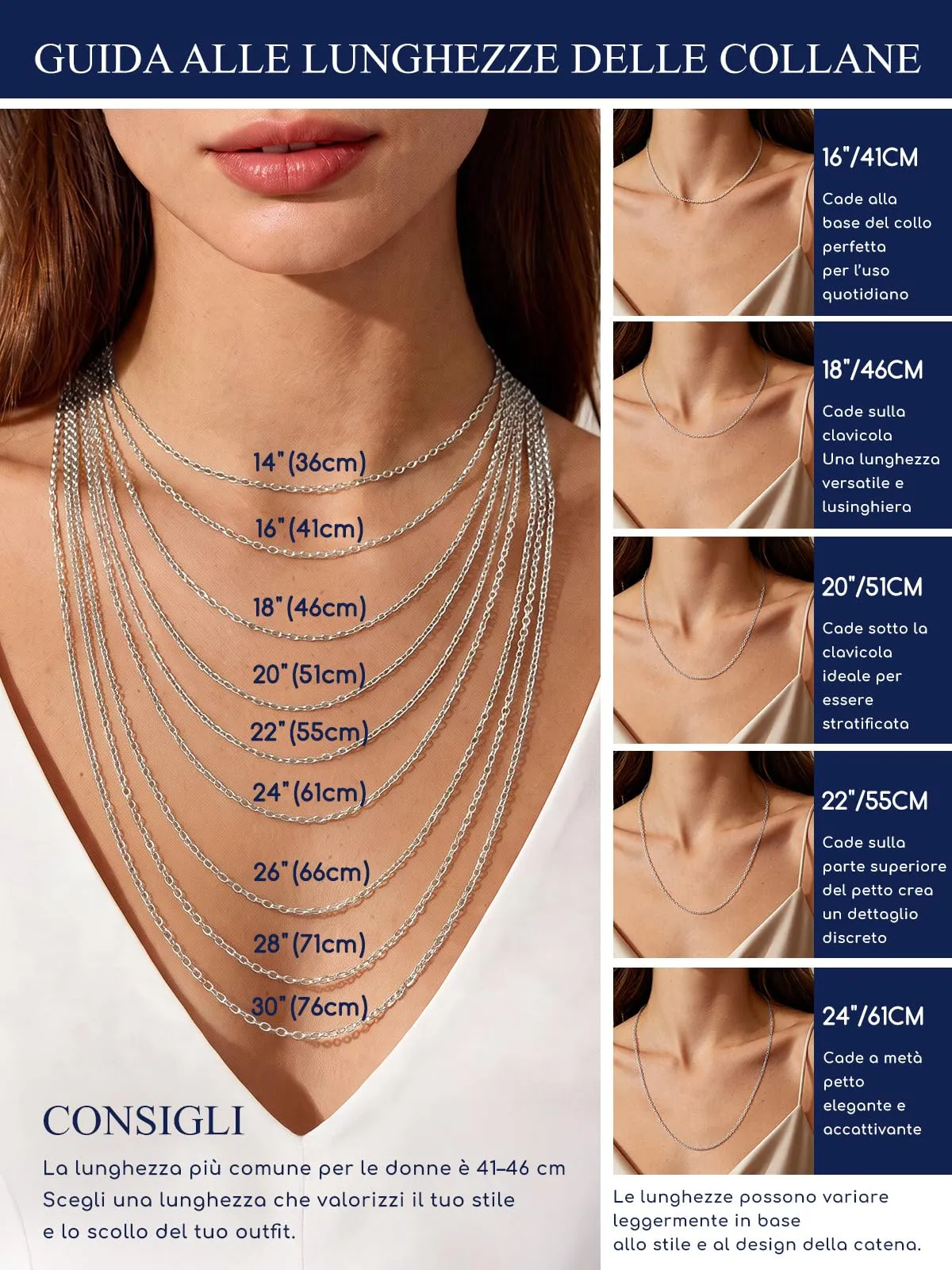 Suplight Collana Donna a Catenina Rolò Sottile 2,5mm in Acciaio Inossidabile Catenina Acciaio Donna Lunghezza 35cm Collana da Donne Sottile per Ricambio Ciondolo Regalo per Compleanno - immagine 5